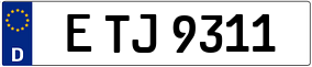 Trailer License Plate